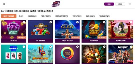 Online casino games at CafeCasino.